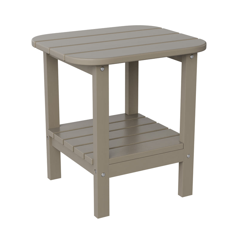 Nellis 2-Tier Adirondack Side Table - All-Weather - Indoor/Outdoor