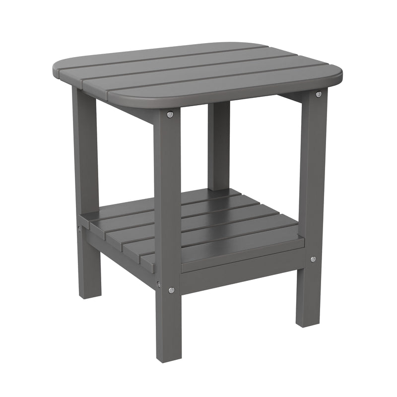 Nellis 2-Tier Adirondack Side Table - All-Weather - Indoor/Outdoor