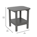 Nellis 2-Tier Adirondack Side Table - All-Weather - Indoor/Outdoor