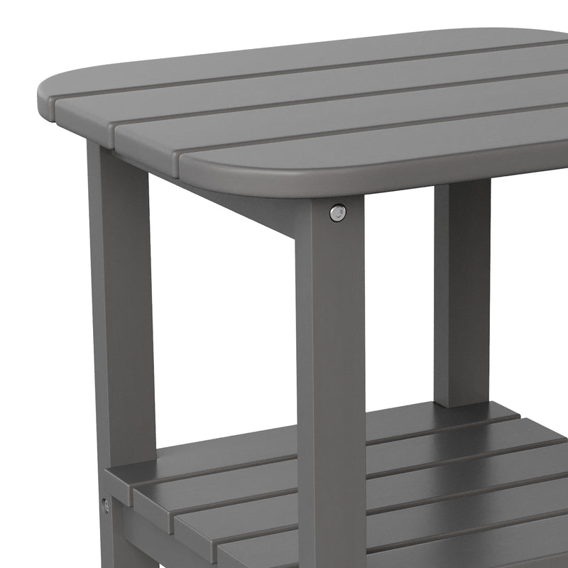 Nellis 2-Tier Adirondack Side Table - All-Weather - Indoor/Outdoor