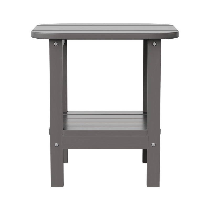 Nellis 2-Tier Adirondack Side Table - All-Weather - Indoor/Outdoor