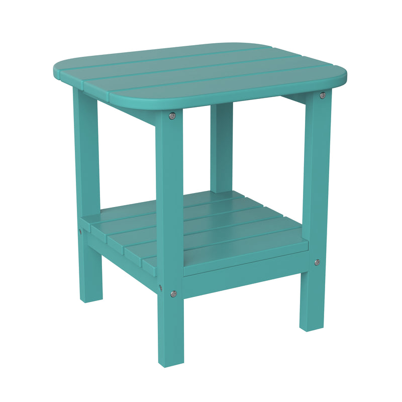 Nellis 2-Tier Adirondack Side Table - All-Weather - Indoor/Outdoor