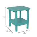 Nellis 2-Tier Adirondack Side Table - All-Weather - Indoor/Outdoor