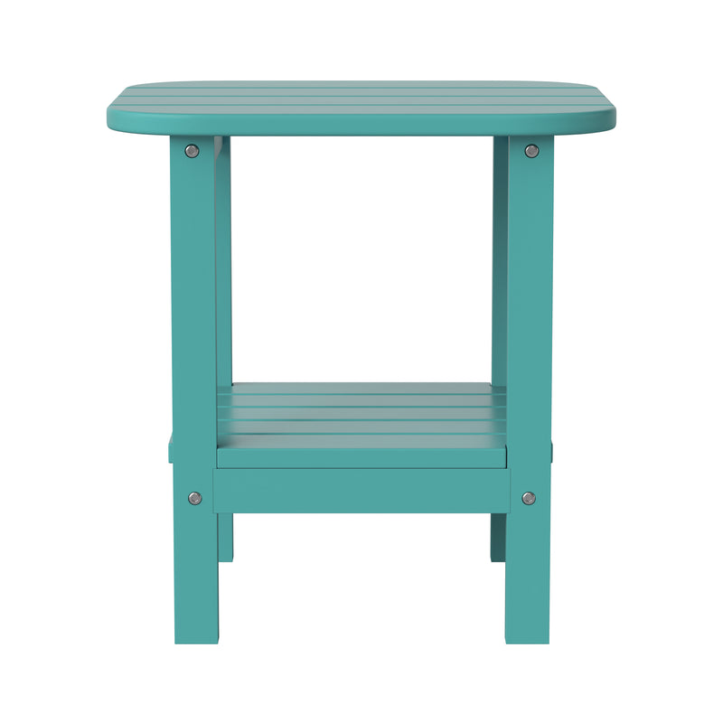 Nellis 2-Tier Adirondack Side Table - All-Weather - Indoor/Outdoor