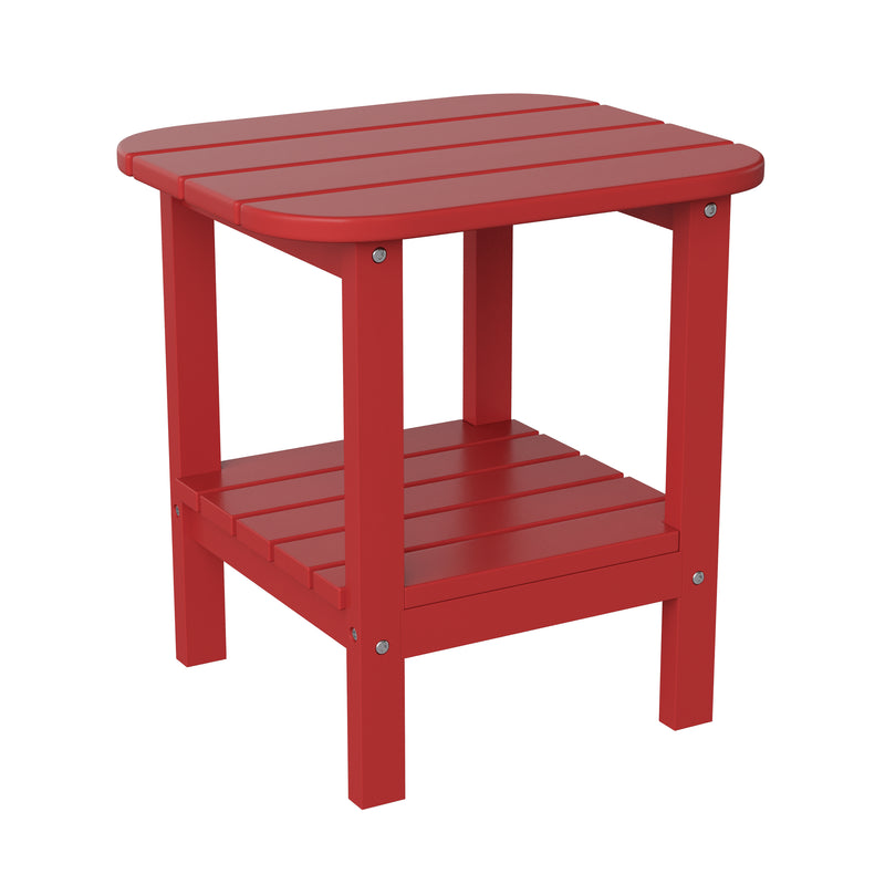 Nellis 2-Tier Adirondack Side Table - All-Weather - Indoor/Outdoor