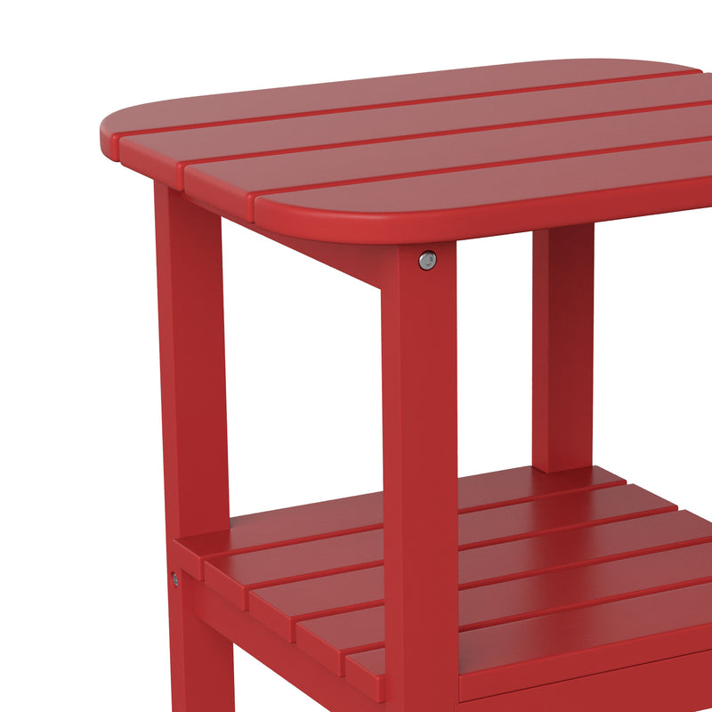 Nellis 2-Tier Adirondack Side Table - All-Weather - Indoor/Outdoor