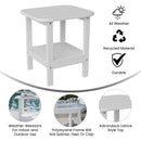 Nellis 2-Tier Adirondack Side Table - All-Weather - Indoor/Outdoor