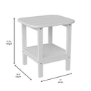 Nellis 2-Tier Adirondack Side Table - All-Weather - Indoor/Outdoor