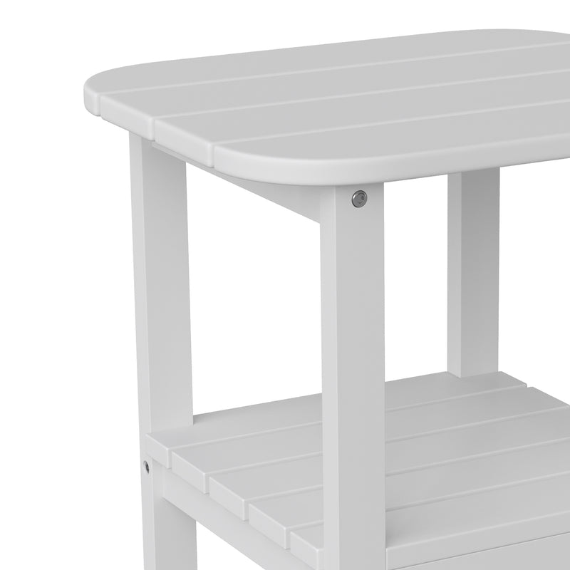 Nellis 2-Tier Adirondack Side Table - All-Weather - Indoor/Outdoor