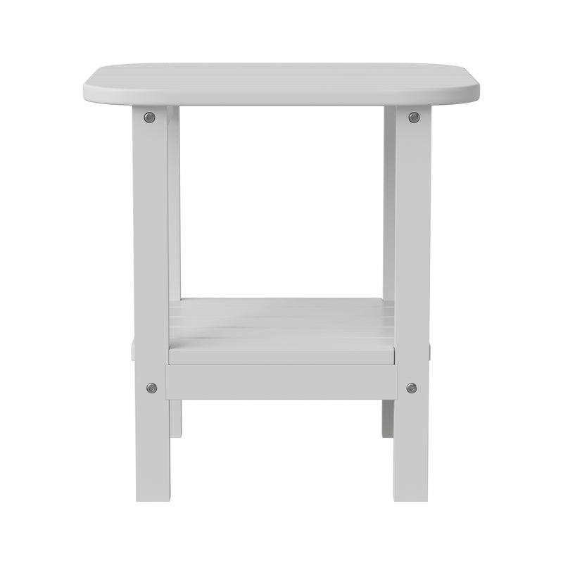 Nellis 2-Tier Adirondack Side Table - All-Weather - Indoor/Outdoor