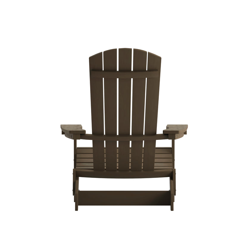 Bayfield Modern Adirondack Chair - All Weather 2 Slat Adirondack Chair - Poly Resin Wood - Stainless Steel Hardware