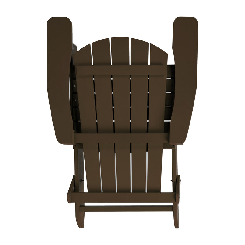 Bayfield Modern Adirondack Chair - All Weather 2 Slat Adirondack Chair - Poly Resin Wood - Stainless Steel Hardware