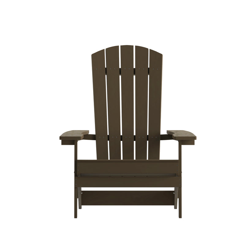 Bayfield Modern Adirondack Chair - All Weather 2 Slat Adirondack Chair - Poly Resin Wood - Stainless Steel Hardware