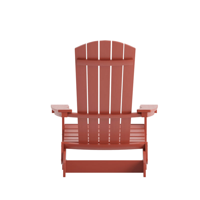 Bayfield Modern Adirondack Chair - All Weather 2 Slat Adirondack Chair - Poly Resin Wood - Stainless Steel Hardware