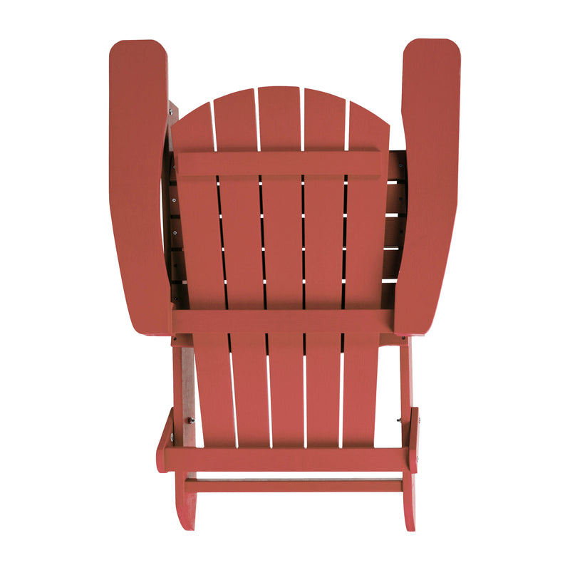 Bayfield Modern Adirondack Chair - All Weather 2 Slat Adirondack Chair - Poly Resin Wood - Stainless Steel Hardware