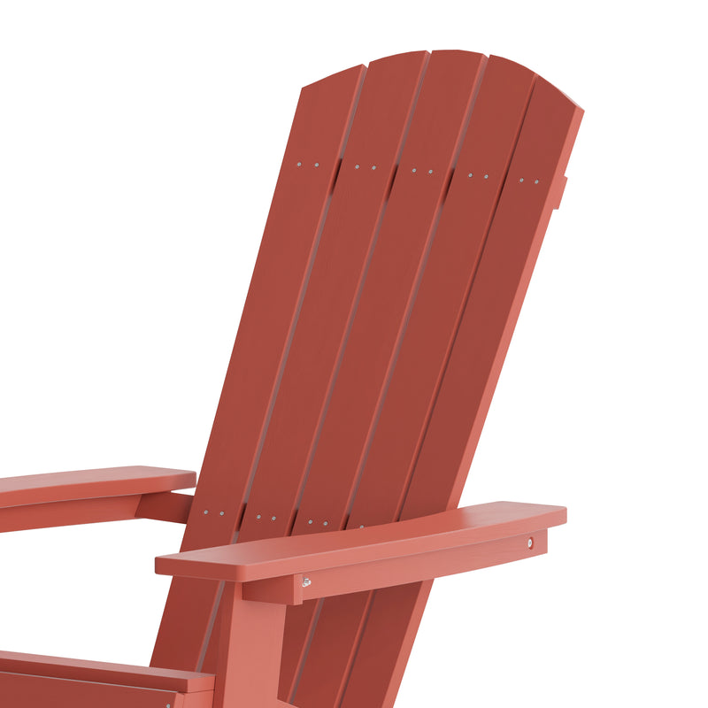 Bayfield Modern Adirondack Chair - All Weather 2 Slat Adirondack Chair - Poly Resin Wood - Stainless Steel Hardware