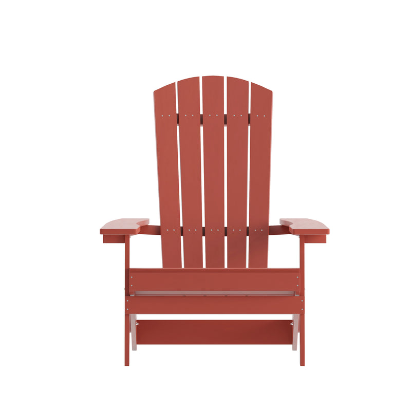 Bayfield Modern Adirondack Chair - All Weather 2 Slat Adirondack Chair - Poly Resin Wood - Stainless Steel Hardware