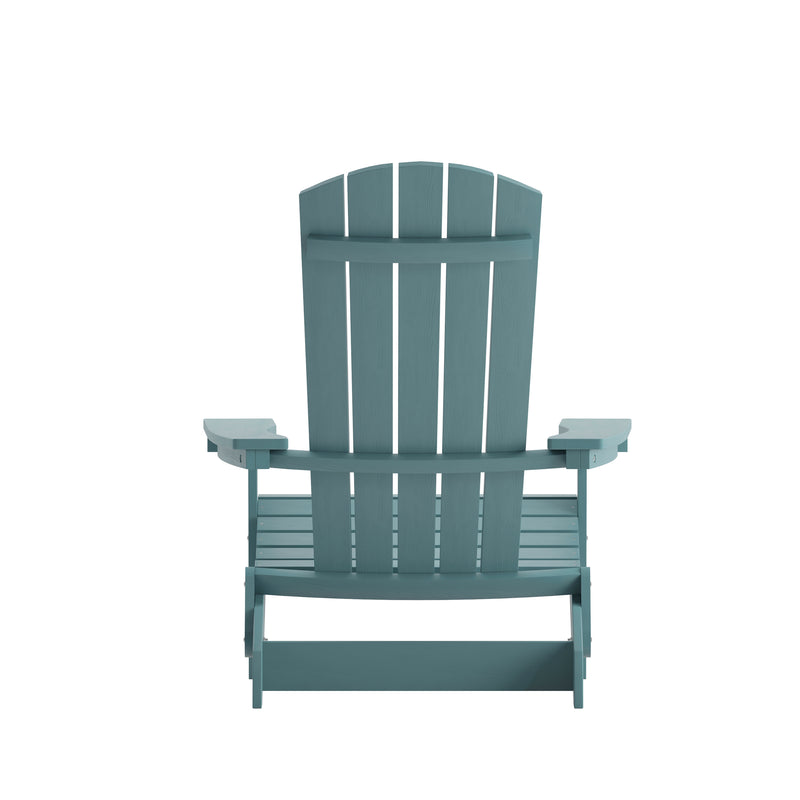 Bayfield Modern Adirondack Chair - All Weather 2 Slat Adirondack Chair - Poly Resin Wood - Stainless Steel Hardware