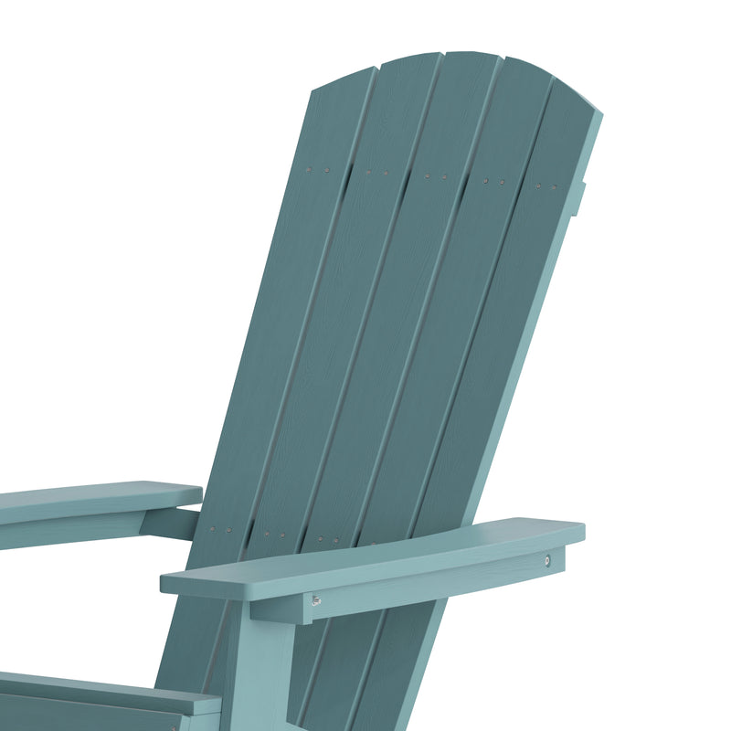 Bayfield Modern Adirondack Chair - All Weather 2 Slat Adirondack Chair - Poly Resin Wood - Stainless Steel Hardware