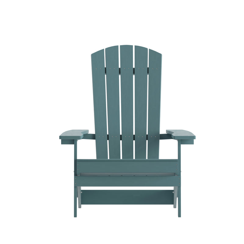 Bayfield Modern Adirondack Chair - All Weather 2 Slat Adirondack Chair - Poly Resin Wood - Stainless Steel Hardware