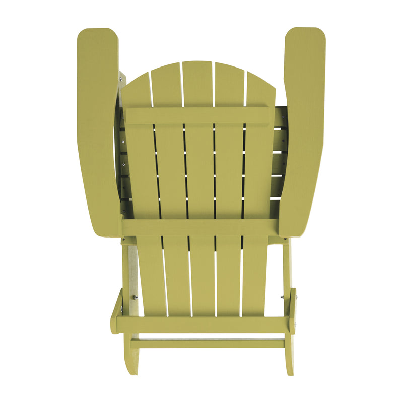 Bayfield Modern Adirondack Chair - All Weather 2 Slat Adirondack Chair - Poly Resin Wood - Stainless Steel Hardware