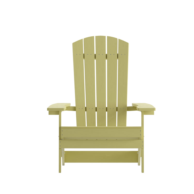 Bayfield Modern Adirondack Chair - All Weather 2 Slat Adirondack Chair - Poly Resin Wood - Stainless Steel Hardware