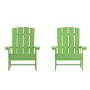 Bayfield Set of 2 All-Weather Poly Resin Faux Wood Adirondack Chairs