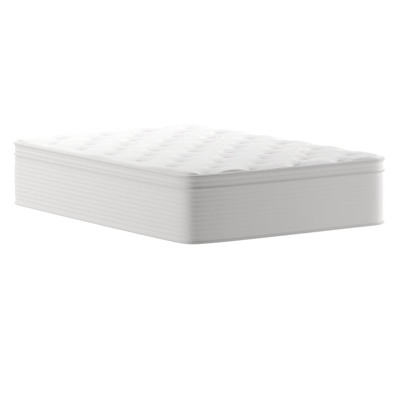 Verona 14" Premium Comfort Euro Top Hybrid Pocket Spring and Memory Foam Mattress in a Box with Reinforced Edge Support