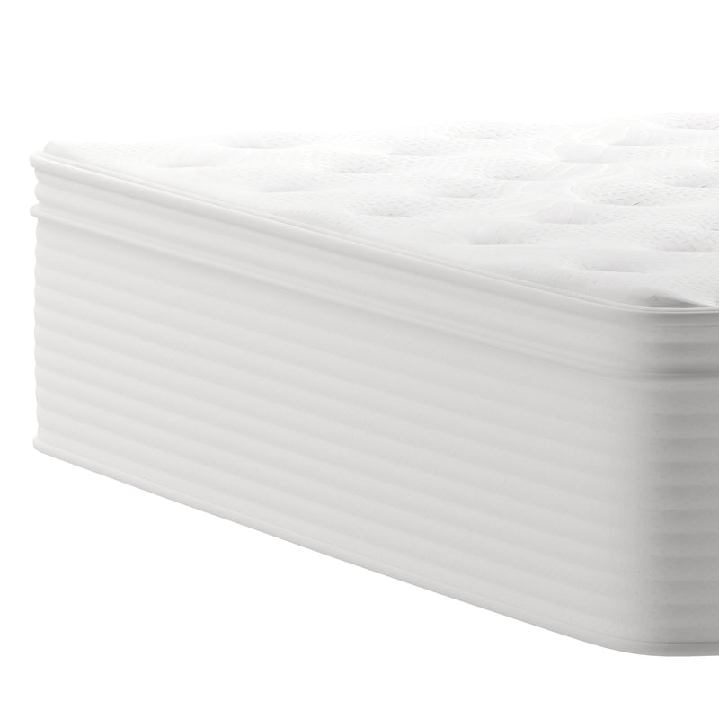 Verona 14" Premium Comfort Euro Top Hybrid Pocket Spring and Memory Foam Mattress in a Box with Reinforced Edge Support