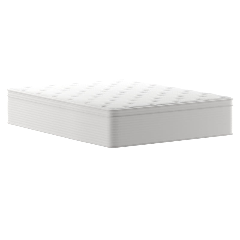 Verona 14" Premium Comfort Euro Top Hybrid Pocket Spring and Memory Foam Mattress in a Box with Reinforced Edge Support