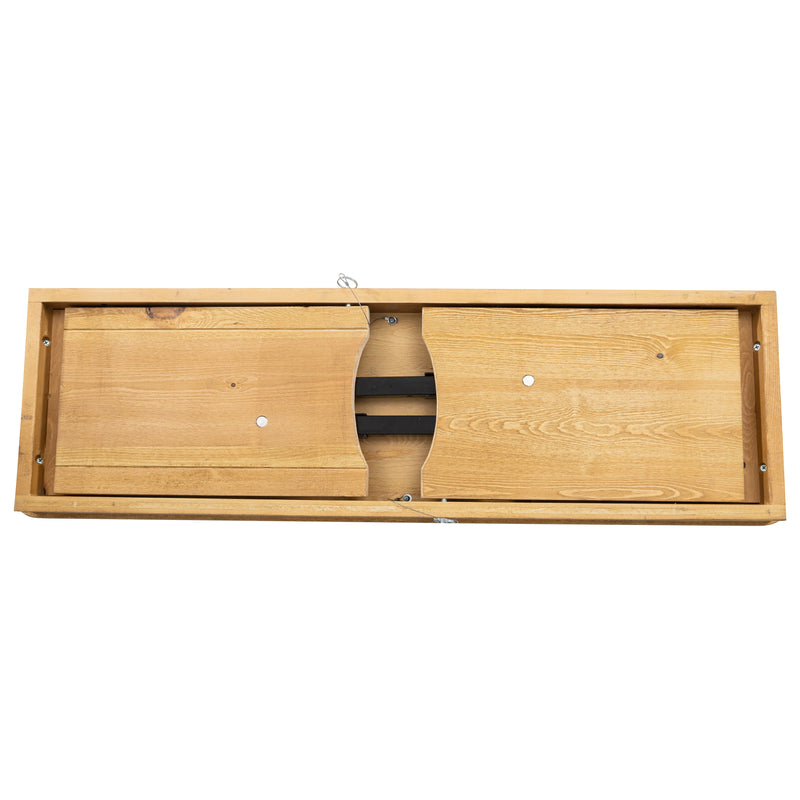 Ingles 40'' x 12'' Solid Pine Folding Farm Bench