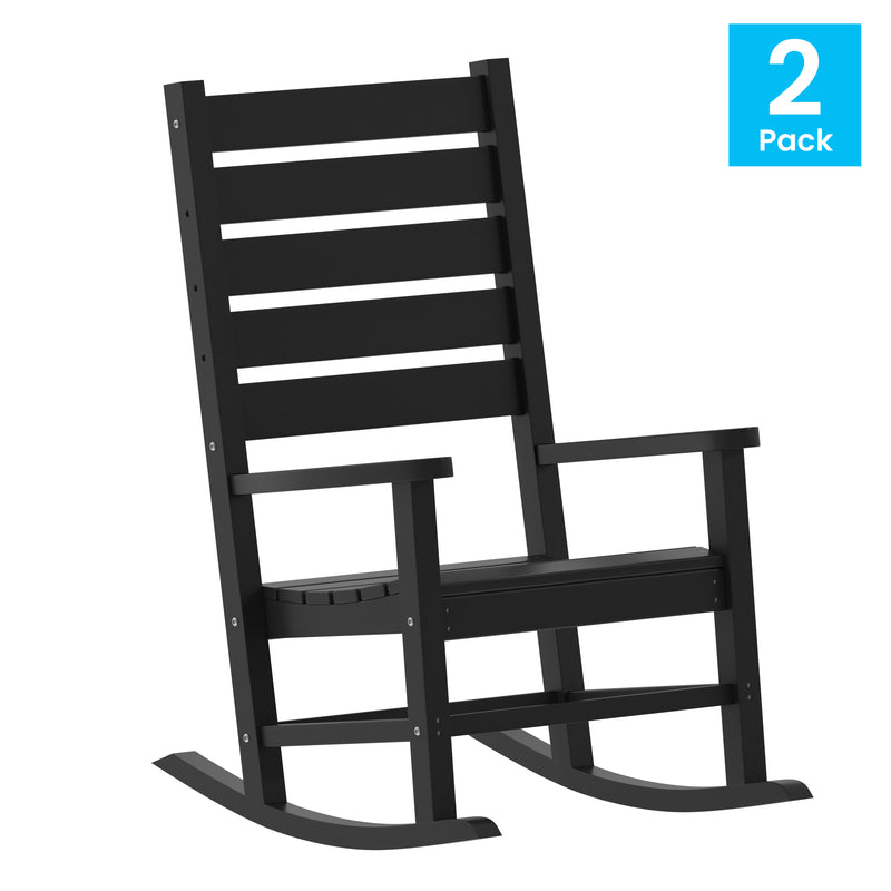 Morrison Set of 2 Rocking Chairs with - All-Weather - Indoor/Outdoor