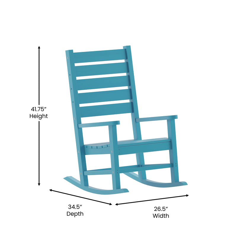 Morrison Set of 2 Rocking Chairs with - All-Weather - Indoor/Outdoor