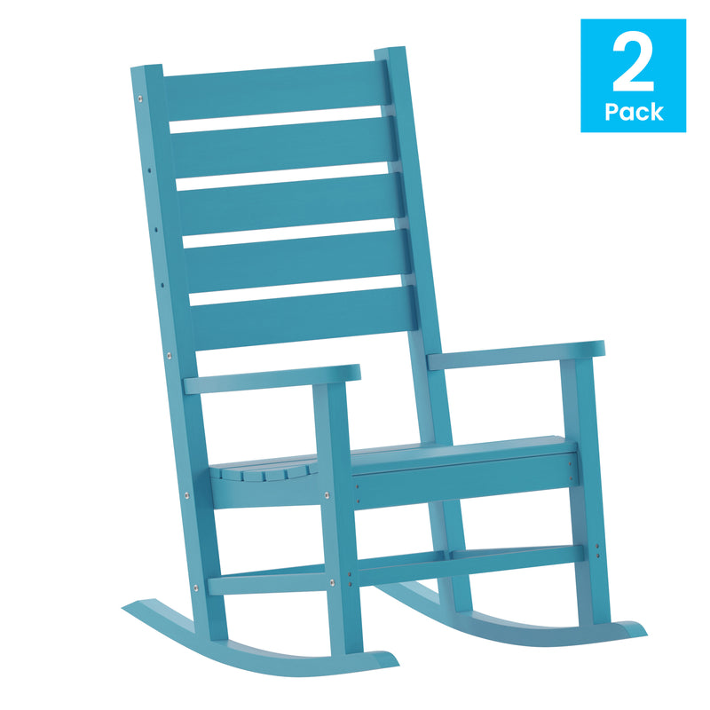 Morrison Set of 2 Rocking Chairs with - All-Weather - Indoor/Outdoor