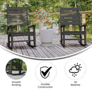 Morrison Set of 2 Rocking Chairs with - All-Weather - Indoor/Outdoor