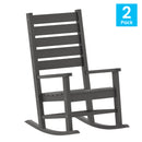Morrison Set of 2 Rocking Chairs with - All-Weather - Indoor/Outdoor
