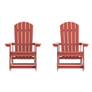 Marietta All-Weather Poly Resin Faux Wood Adirondack Chair - Set of 2