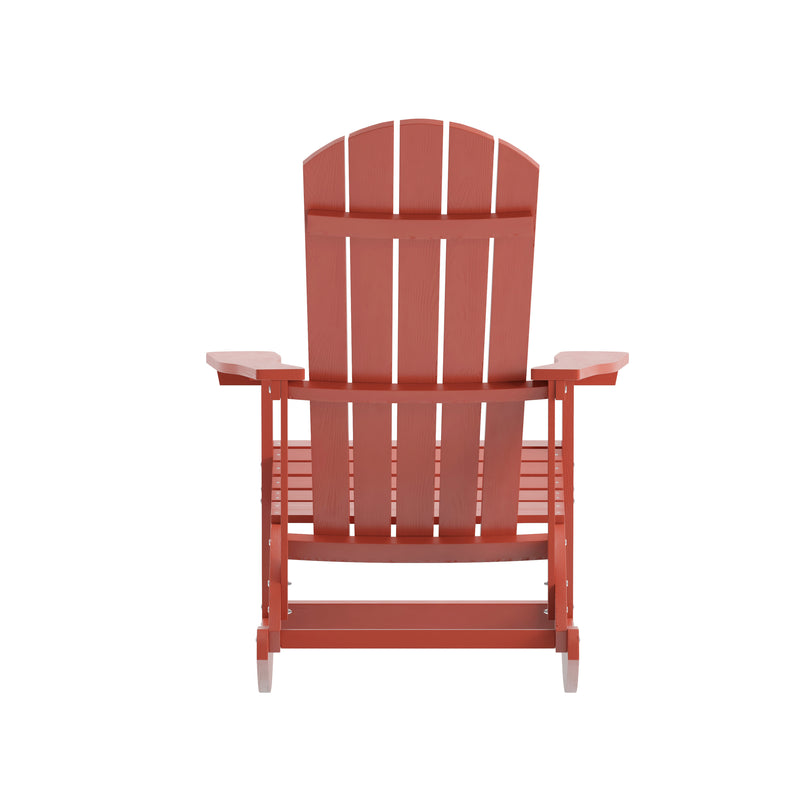 Marietta All-Weather Poly Resin Faux Wood Adirondack Chair - Set of 2