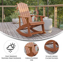 Marietta All-Weather Poly Resin Faux Wood Adirondack Chair - Set of 2