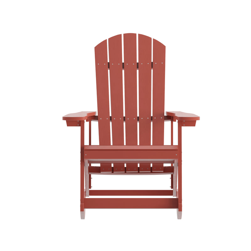 Marietta All-Weather Poly Resin Faux Wood Adirondack Chair - Set of 2