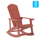 Marietta All-Weather Poly Resin Faux Wood Adirondack Chair - Set of 2
