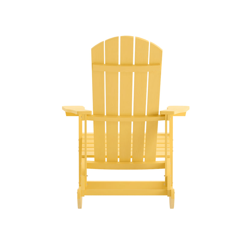 Marietta All-Weather Poly Resin Faux Wood Adirondack Chair - Set of 2