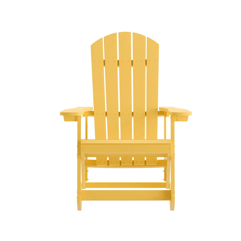 Marietta All-Weather Poly Resin Faux Wood Adirondack Chair - Set of 2