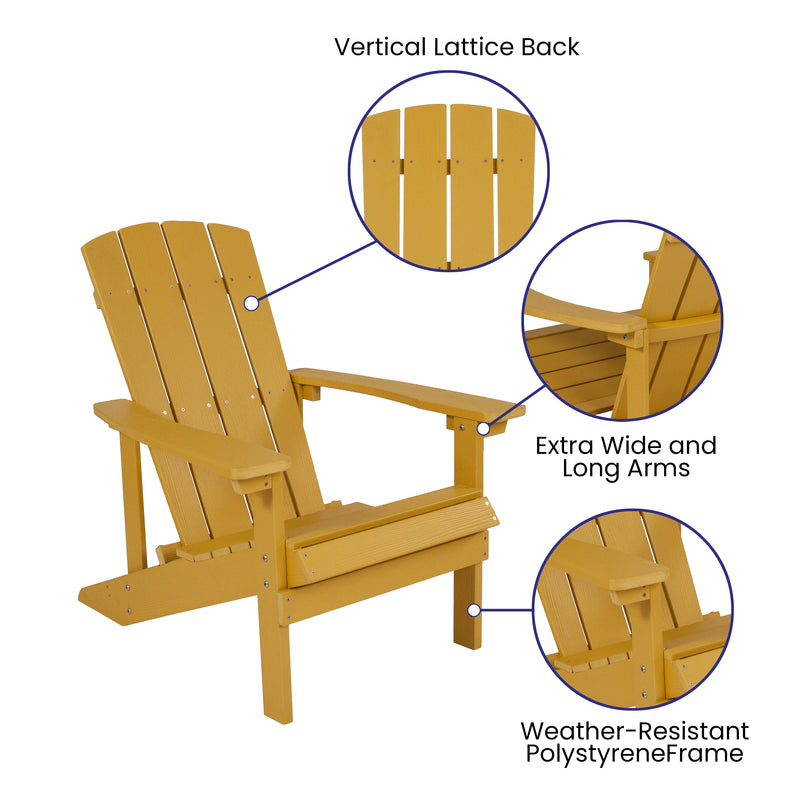 Charlestown All-Weather Poly Resin Wood Adirondack Chair