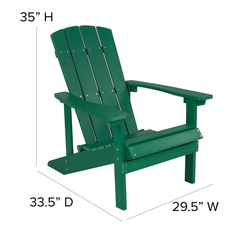 Charlestown All-Weather Poly Resin Wood Adirondack Chair