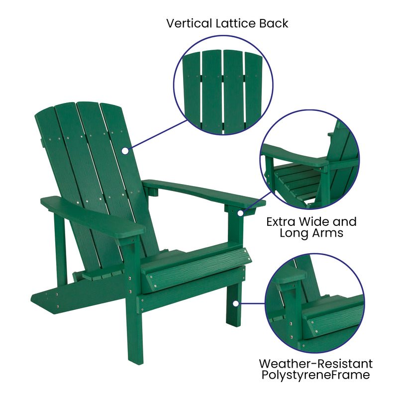 Charlestown All-Weather Poly Resin Wood Adirondack Chair