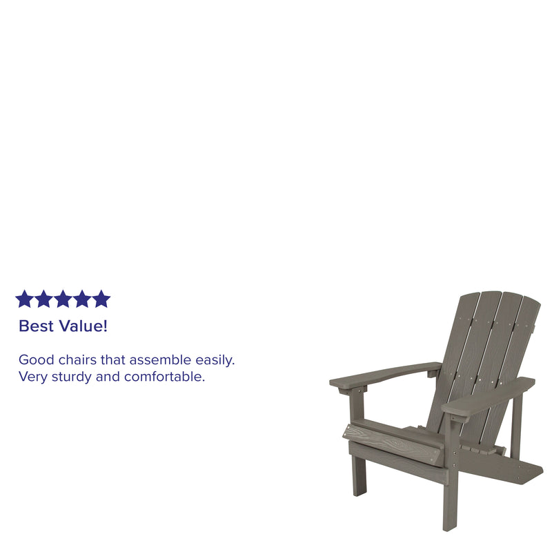 Charlestown All-Weather Poly Resin Wood Adirondack Chair