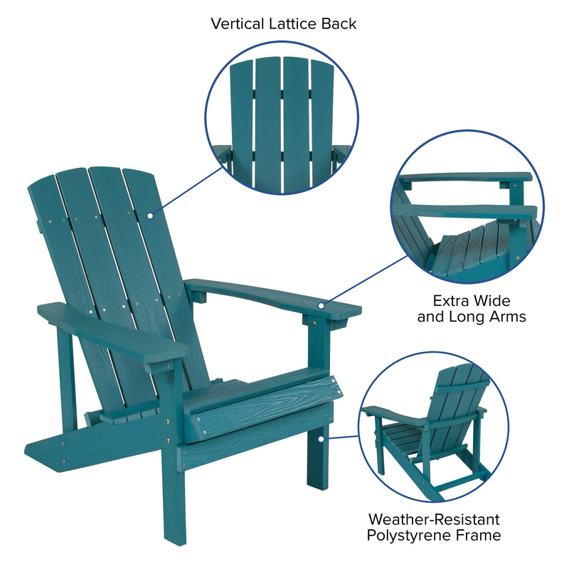 Charlestown All-Weather Poly Resin Wood Adirondack Chair