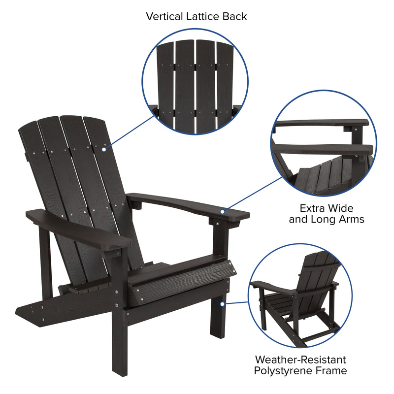 Charlestown All-Weather Poly Resin Wood Adirondack Chair