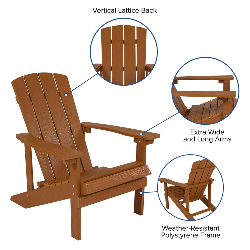 Charlestown All-Weather Poly Resin Wood Adirondack Chair